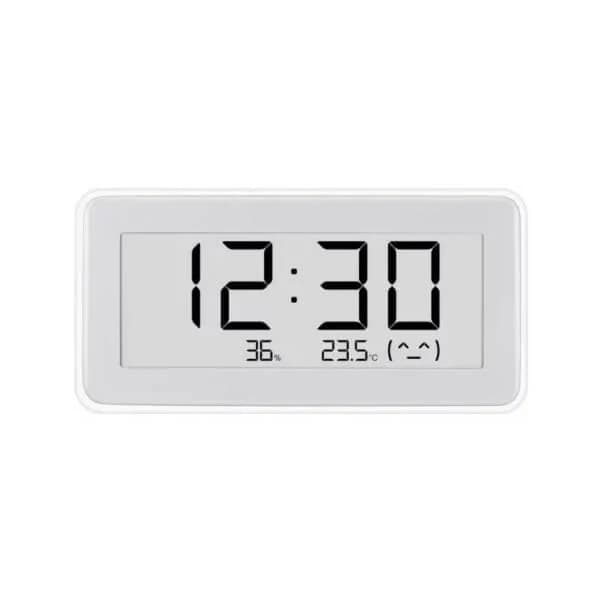 Horloge avec moniteur de température et d’humidité XIAOMI – Plage de mesure de l’humidité : 0 à 99 % HR – Affichage de 3,7″ – Connectivité Bluetooth – Indicateurs de confort – BHR5435GL