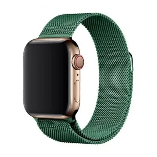 Bracelet de remplacement pour montre en acier inoxydable W6 Coteetci Magnet Watch Band – 42mm/44mm – Fermeture magnétique – Vert – WH5203-GR