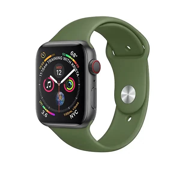 Bracelet de remplacement pour montre W3 sport en silicone Coteetci Silicone Watch Band – 44mm/42mm – Kaki