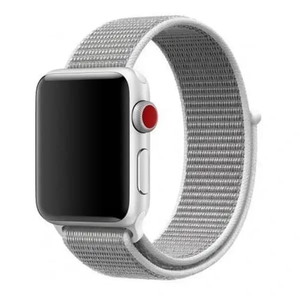 Bracelet de remplacement pour montre en nylon sport fileté W17 Coteetci Silicone Watch Band – 42/44mm – Blanc – WH5226-HB
