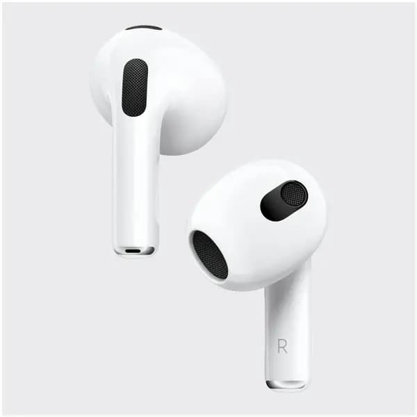 Écouteur AirPods 3 Apple – 6h d’autonomie – Lightning – BT 5.0 – IPX4 – Égalisation adaptative