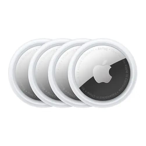 Traceurs connectés AirTag Apple Pack de 4 – Haut-parleur intégré – Portée de localisation précise – IP67
