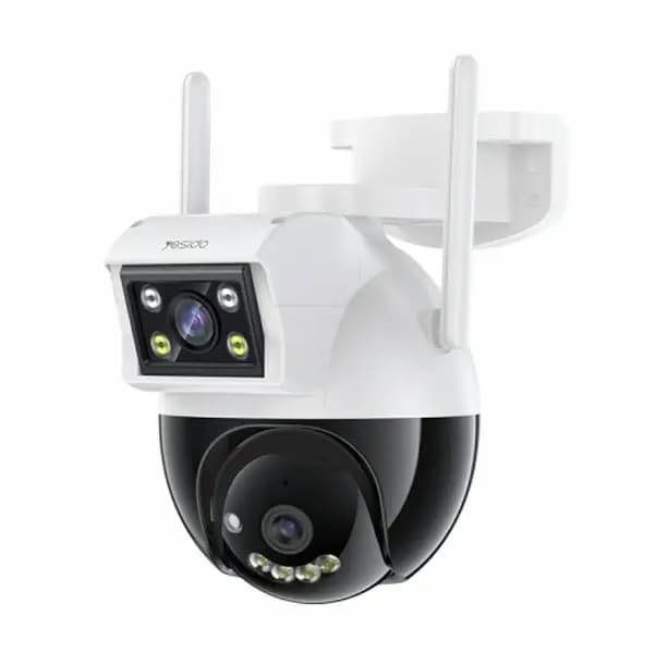 Caméra de surveillance extérieure HD à Double Objectif – Vision nocturne – 4MP – Yesido KM12