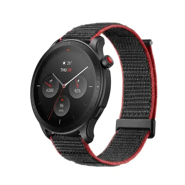 Montre Connectée Amazfit GTR 4 – 24Jrs d’autonomie – Écran 1,43 – GPS – BT 5 – Mémoire Flash 2,3Go – Gris