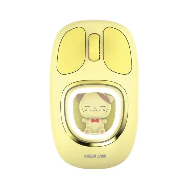 Souris sans fil Green Lion Moosh – GNMSHMSEYL – Jaune