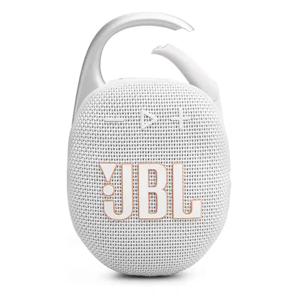 Enceinte Bluetooth Portable JBL Clip 5 – 12h Autonomie – IP67 – Blanc