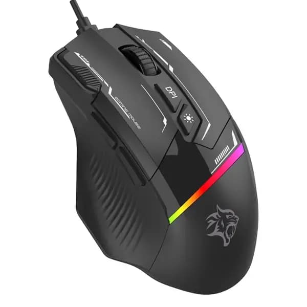 Souris filaire Porodo – Gaming 8D RGB – DPI 7200 – Noir – PDX321