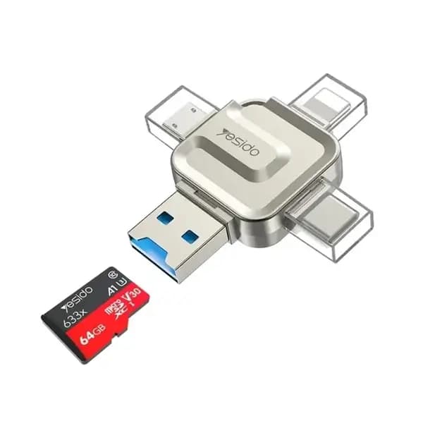 Lecteur de cartes haute vitesse – USB 3.0 4 en 1 – YESIDO GS23