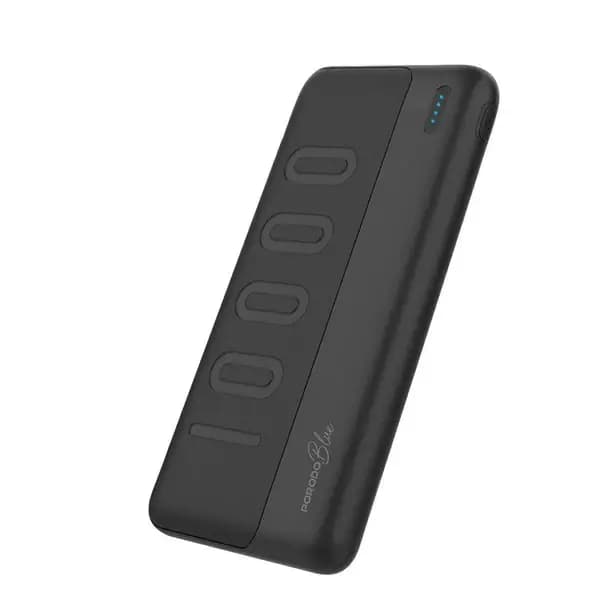 Powerbank Slim Porodo Blue – 10.000mAh – Double sortie USB-A – Entrée Type-C – Indicateur LED – PB-PWBMCA10-BK