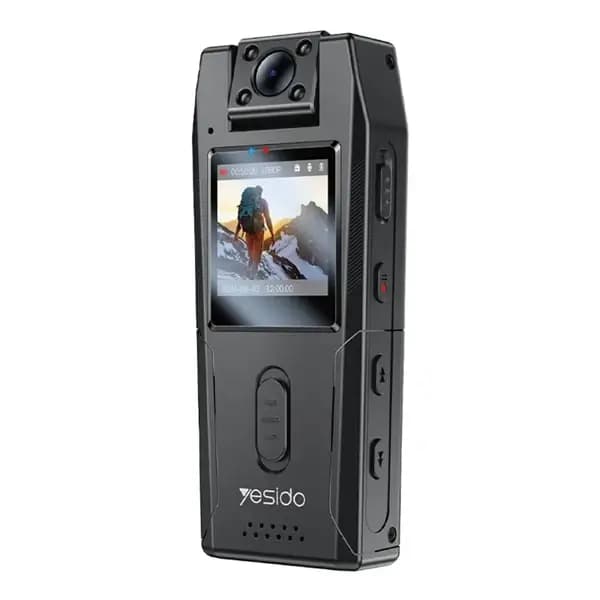 Caméra corporelle – Rotatif à 180° – Écran 1,3″ HD – 1080P – YESIDO – KM25 – Idéale pour le vélo, la randonnée et les activités en plein air