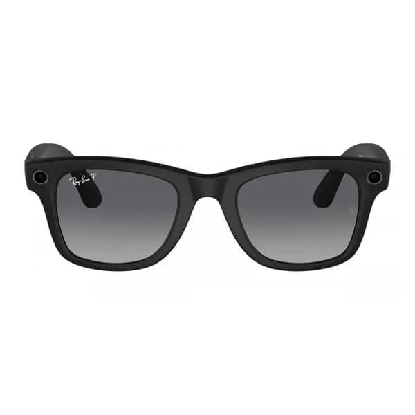 Lunette connectée avec caméra intégrée Ray-Ban Meta Wayfarer Matte black – 32Go – BT – 8h d’autonomie – Verres Polarisés Dégradés Graphite – RW4008