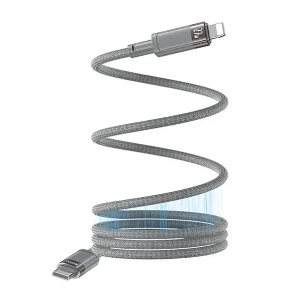 Câble magnétique de charge rapide et transfert de données YESIDO – 27W – 1m – Type-C vers Lightning – CA172L