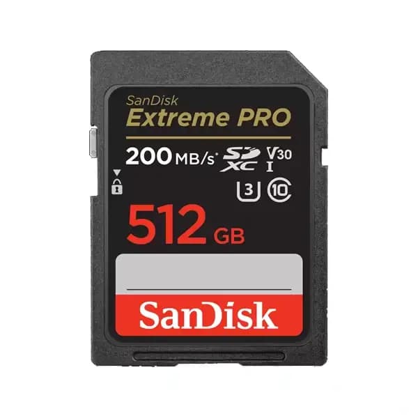 Carte mémoire SanDisk Extreme Pro – 512 Go pour appareil photo – compatible avec SDHC et SDXC UHS-I – SDSDXXD_512G_GN4IN