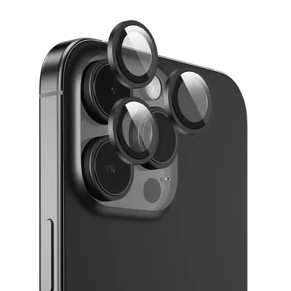 Protection d’appareil photo pour iPhone 16 Pro Max en HD – Compatible avec les coques – Anti-rayures