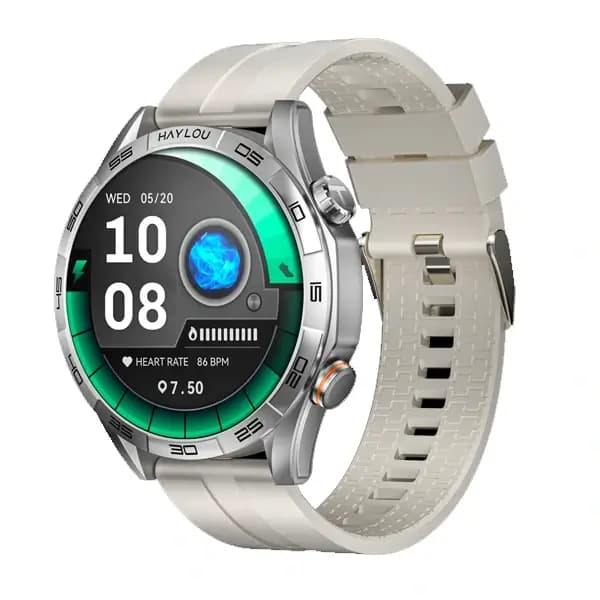 Montre Connectée – Haylou Solar 5 – Écran 1,58″ Amoled – IP68 – 15 jours Autonomie – Argent