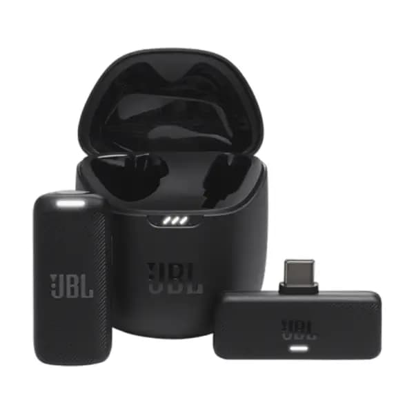 Micro cravate JBL Quantum Stream sans fil – Type-C – 24h d’autonomie – Réduction de bruit contre le vent – Noir