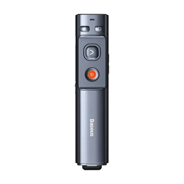 Télécommande présentateur Baseus Orange Dot multifonctionnelle avec pointeur laser rouge – Gris – WKCD010013