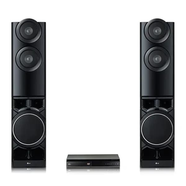 Home cinéma avec télécommande LG – 1250W – 2.1 CH – Double caissons de basses intégré – Application de télécommande pour Smartphone – Bluetooth – LHD687BG
