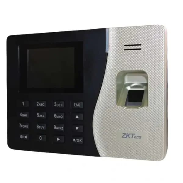 Lecteur biométrique d’empreintes digitales pour contrôle d’accès ZKTECO – Gestion du temps – Batterie intégrée – 5h d’autonomie – Capacité empreintes digitales 3000 – Capacité cartes d’identité 3000 – Capacité d’enregistrement 100000 -K14