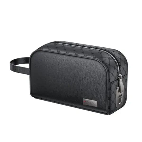 Pochette en cuir avec système de verrouillage par empreinte digitale YESIDO – 6cm de profondeur – Ouverture à 0,5 seconde – Enregistrement de plusieurs empreintes – WB57