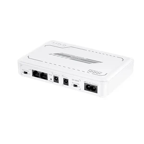 Alimentation de secours multifonctions MINI DC UPS Yesido – Batterie interne intégrée – 6 à 7h d’autonomie – 8800mAh – Support RJ45 – USB – DC – POE LAN – YP74K