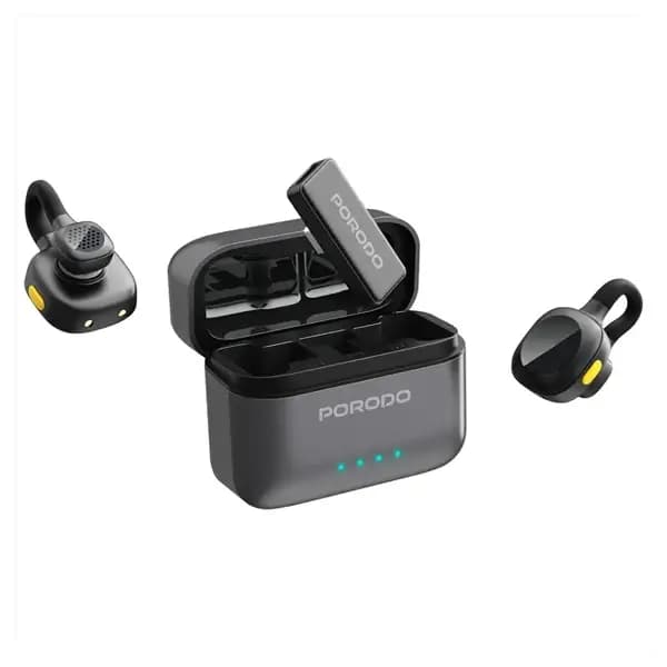 Micro cravate sans fil Movo Lavalier Porodo – 5h d’autonomie – Connecteur Type-C – Réduction de bruit – 15m – PDLAMPHF76BK