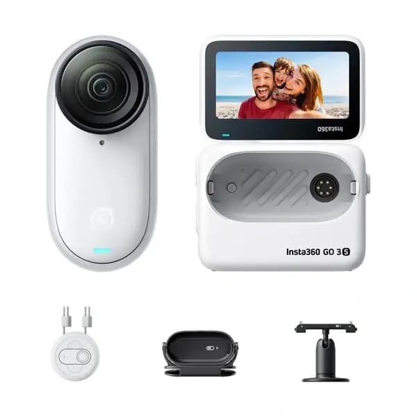 Caméra d’action 4K Insta360 GO 3S multifonctionnel – Écran tactile rabattable de 2.2″ – 64Go – 310mAh – 2H20min d’autonomie – IPX4 – Stabilisation