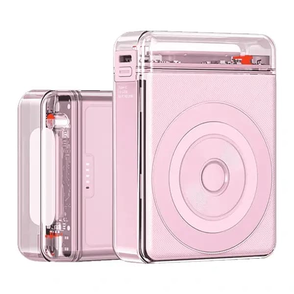 PowerBank multifonctions Keephone Nova Power – 10000mAh – PD 20W – MagSafe 15W – 1 Port Type-C – 1 port USB – Rose – KPNOVPOWPB24PK