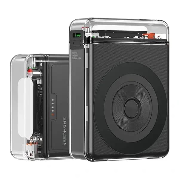PowerBank multifonctions Keephone Nova Power – 10000mAh – PD 20W – MagSafe 15W – 1 Port Type-C – 1 port USB – Noir – KPNOVPOWPB24BK