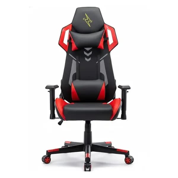 Chaise Gaming – Urban Wave – matériau en maille et PU + accoudoirs 2D – version OC Vegas – Rouge/Noir