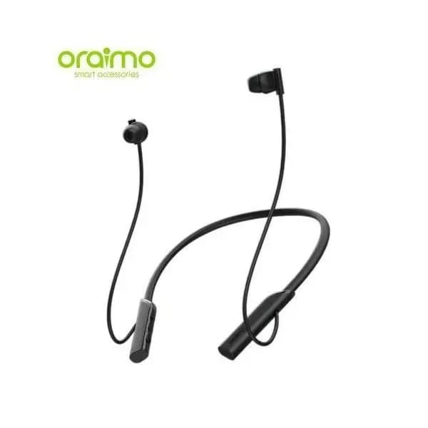 Écouteur Necklace Lite Oraimo – 30H d’autonomie – Bluetooth – IPX4 – Basses Puissantes et Vibration d’Appel – Noir – OEB-311