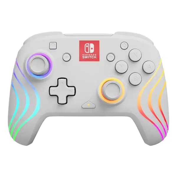 Manette sans fil Afterglow Wave officielle pour Nintendo Switch – Blanc