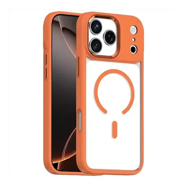 Coque pour iPhone 17 Pro Max Green Lion Titan – Compatible MagSafe – Anti-rayures – Protection de la caméra – Orange – GNTITMG17PMOG