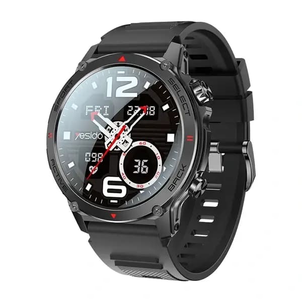 Montre connectée avec grand écran HD Yesido – 11 à 30 jours d’autonomie – BT 5.2 – IP68 – Suivi de la santé – Chargement magnétique – IO31