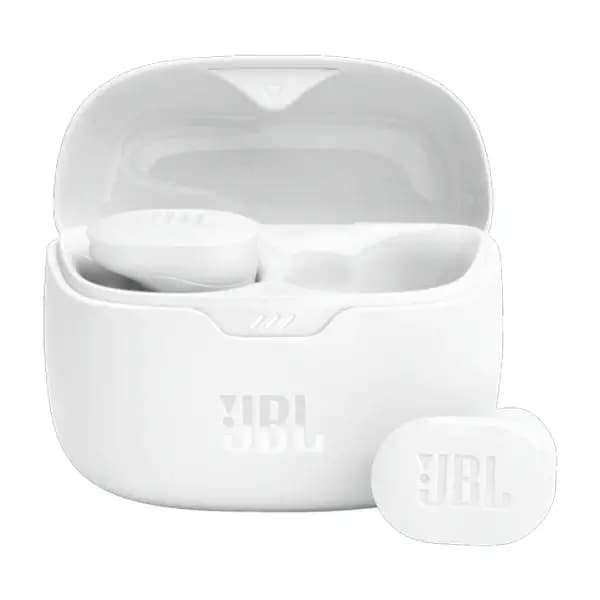 Écouteur JBL Tune Buds – 48h d’autonomie – BT 5.3 – Réduction de bruit active – Réduction Adaptative du bruit – Résistante à l’eau et à la poussière – Blanc