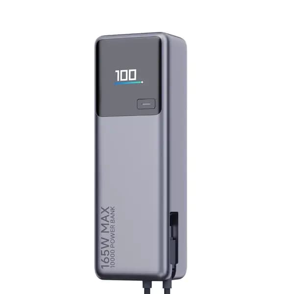 Powerbank Xiaomi 165W – 10000mAh – Charge Smartphone & PC – Ultra-Rapide avec Câble USB-C Intégré – BHR9361GL – Gris