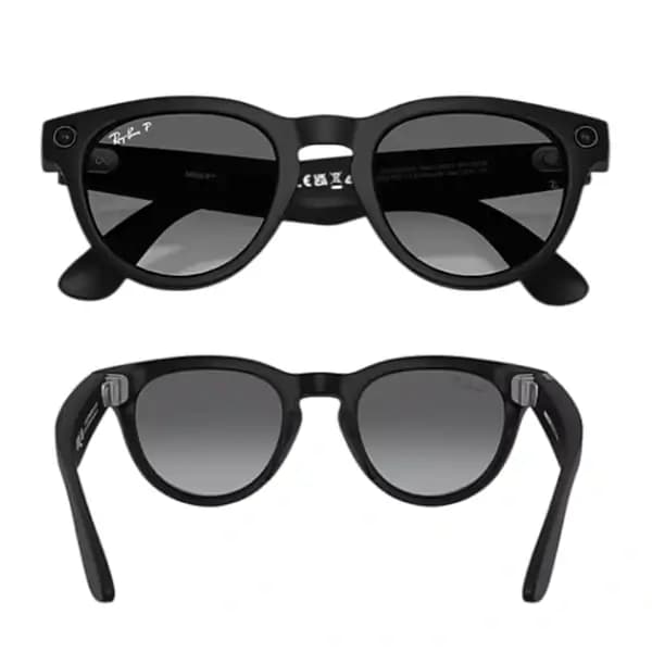 Lunette connectée Ray-Ban Wayfarer Matte Black 2e génération – Polar gradient graphite – Monture mat noir – 32Go – 8h d’autonomie – Wifi – BT – Android et IOS – RW4012