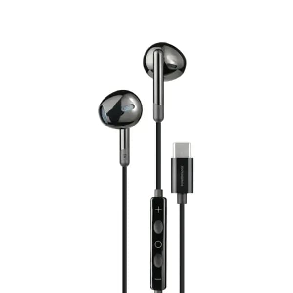 Écouteur filaire stéréo Powerology – Type-C – 1,2m – Qualité sonore HD Haut-parleur audio puissant – Commande