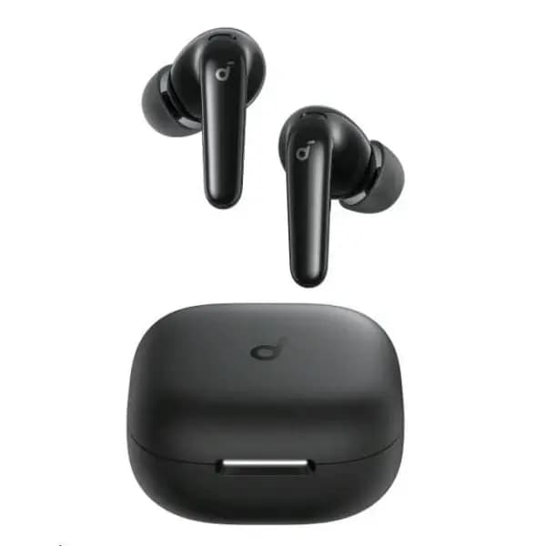 Écouteur sans fil Soundcore R60i NC -10h d’autonomie et 50h avec l’étui – IP55 – Réduction active du bruit – BT – Noir – D1202H11