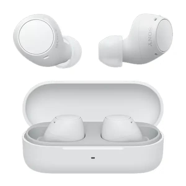 Écouteurs sans fil Sony WF-C510 – 11h d’autonomie plus 11h encore avec l’étui de charge – BT – Connexion multipoint – Basses puissantes – Blanc