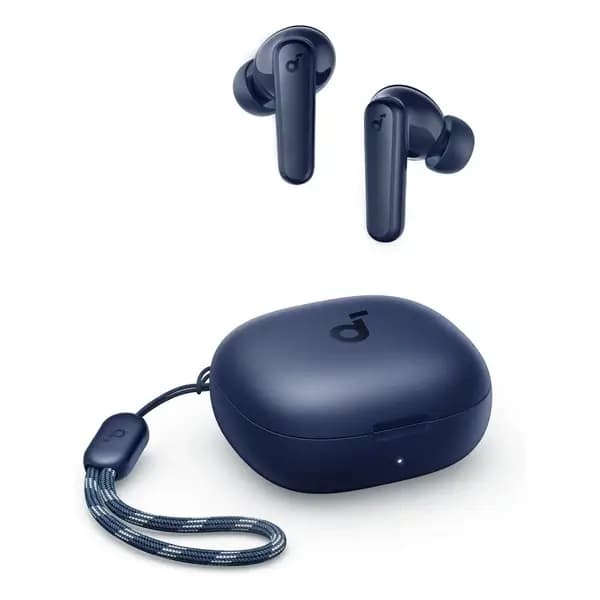 Écouteurs Soundcore R50i – 30h d’autonomie – BT 5.3 – IPX5 – Appels clairs par IA avec 2 micros – Bleu – A3949H32