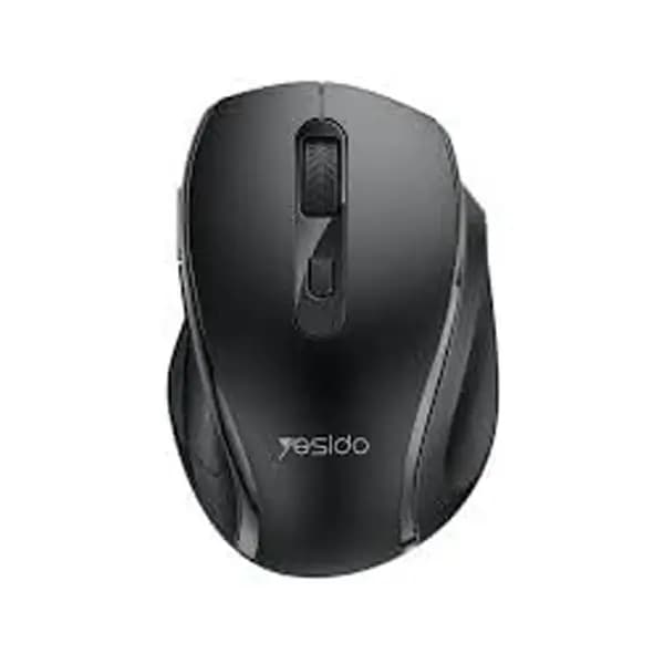 Souris sans fil ergonomique Yesido – 4 niveaux DPI réglables – 6 boutons et faible bruit – Noir – KB45