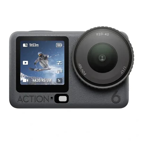 DJI Osmo Action 6 Aventure Combo – 50Go – 4h d’autonomie – Caméra sportive étanche – 4K HDR – Double écran tactile – Wifi 6 – BT 5.1