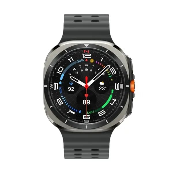 Montre connectée Samsung Galaxy Watch Ultra – Année 2025 – 47mm – 100h d’autonomie – Super AMOLED – 1,5″ – IP68 – BT – Wifi – GPS – 2/64Go – Argent titane – SM-L705FZS1INS