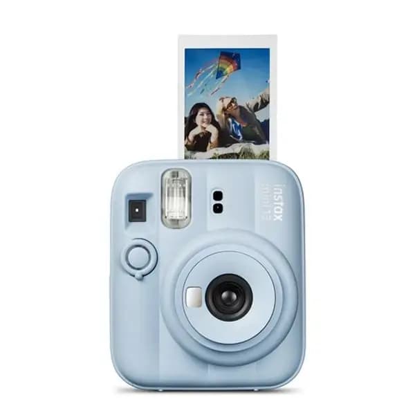 Appareil photo instantané Fujifilm Instax Mini 13 – Alimentation par deux piles alcalines AA – Éjection de film automatique – Bleu givré