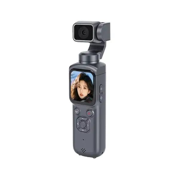 Caméra de poche pour vlogging Pocket Caméra 4K – Axe unique 330° – UHD – Écran tactile 1,7″ – Suivi intelligent du visage – Wifi – Noir