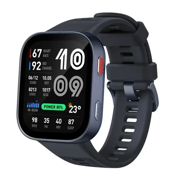 Montre connectée Amazfit Bip Max – 20Jrs d’autonomie – Écran 2,07″ AMOLED – 4Go de stockage – Mesures de santé avancées – Bleu foncé