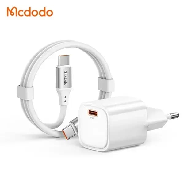 Chargeur Mcdodo Nano 20 – Puissance 20W – Port et câble Type-C – pour appareils Apple et Android – CH-4048