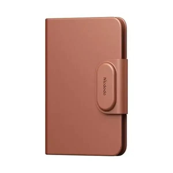 Porte-passeport connecté avec localisateur Find My Mcdodo Napa Pro – Buzzer intégré de 90 dB – Marron – AT-4181