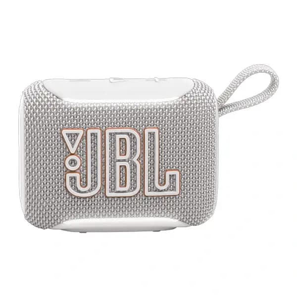 Mini enceinte portable JBL Go 5 – 10h d’autonomie – BT – IP68 – Éclairage d’ambiance sur les bords – Blanc